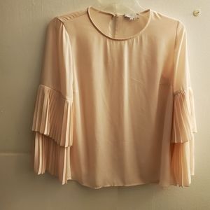 1 state soft pink blouse size xs